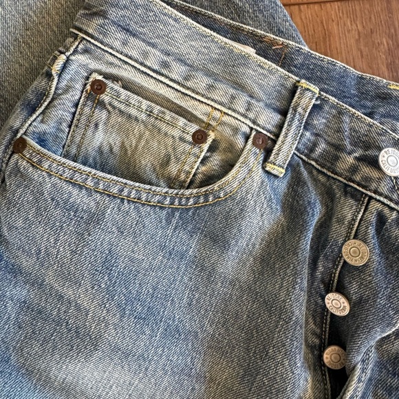 Re/Done Style 88903M50STRA 3 Year Wash Button Fly / 29 - Picture 3 of 12